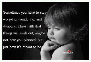 little girl stop worrying
