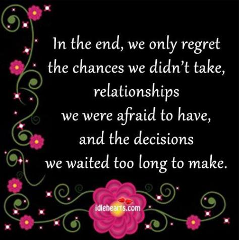 chances we didn't take
