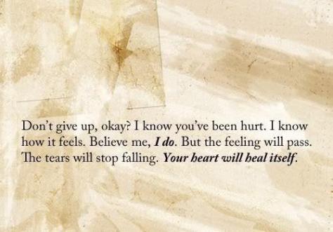 Don't give up ok